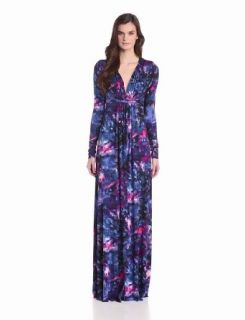 Rachel Pally Women's Long Sleeve Full Length Caftan Dress, Galaxy, Small at  Womens Clothing store