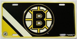 Boston Bruins NHL Embossed Aluminum Automotive Novelty License Plate Tag Sign: Automotive
