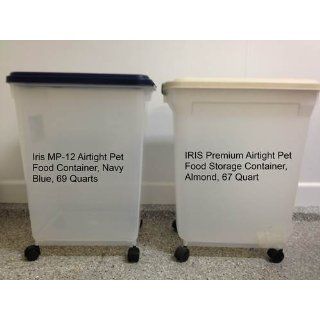 IRIS Airtight Pet Food Storage Container, 47 Quart, Navy  Pet Food Storage Products 