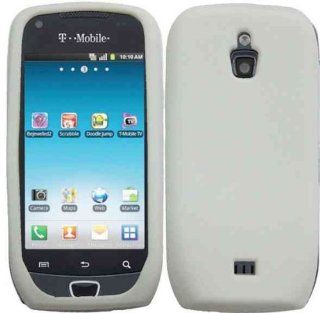 White Silicone Jelly Skin Case Cover for Samsung Exhibit 4G T759: Cell Phones & Accessories