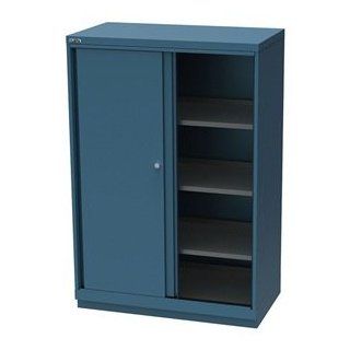 Sliding Door Cabinet, 4 Shelves, Cl Blue: Home Improvement