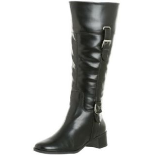 Naturalizer Women's Sidney Plus Tall Shaft Boot, Black, 6.5 M Knee High Boots Shoes