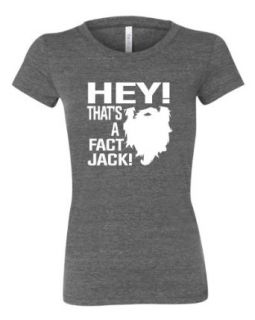 Womens Hey! That's A Fact Jack! Redneck Duck Hunting Tri Blend Short Sleeved T shirt: Novelty T Shirts: Clothing