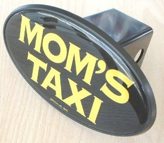 Mom's Taxi Novelty Trailer Hitch Cover Plug for Cars, Trucks, SUVs: Automotive