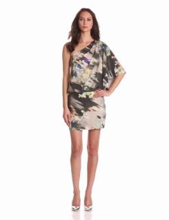 Jessica Simpson Women's One Shoulder Dress, Prismatic Ash, Small at  Womens Clothing store