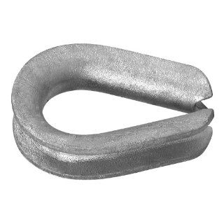 Campbell 765 G Heavy Wire Rope Thimble for 1/2"   9/16" Rope Diameter, Hot Rolled, Mild Steel, Galvanized: Industrial & Scientific