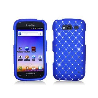 Blue Bling Gem Jeweled Crystal Studded Cover Case for Samsung Galaxy S Blaze 4G SGH T769: Cell Phones & Accessories