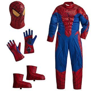 Disney Deluxe Amazing Spiderman Spider Man Costume for Boys Toddlers Avengers Marvel (Xxs 2 3 Extra Extra Small): Childrens Costumes: Toys & Games