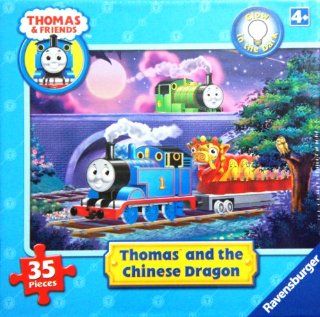Ravensburger Thomas & Friends Glow in the Dark Puzzle Thomas and the Chinese Dragon 35 Pieces Puzzle: Toys & Games