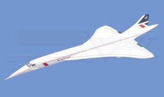 Concorde, British Airways, 18"L Airplane Model Toy. Mahogany Wood Model Aircraft Scale: 1/135: Toys & Games