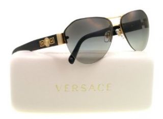 Versace VE2143 Sunglasses 100211 Gold (Gray Gradient Lens) 59mm: Versace: Clothing