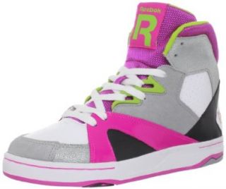 Reebok Women's CL Femme Devil Mid Sneaker,White/Grey/Pink/Green/Black,9 M US: Shoes