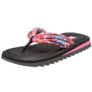 Skechers Cali Women's Heatwaves Batik Thong Sandal,Pink,6 M US: Shoes