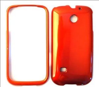 ACCESSORY HARD SHINY CASE COVER FOR HUAWEI ASCEND II M865 SOLID BURNT ORANGE: Cell Phones & Accessories