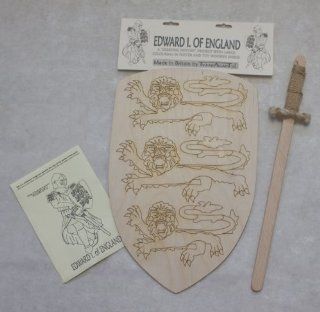 High Medieval Knight Sword, Shield and Poster Crafting Kit: Toys & Games