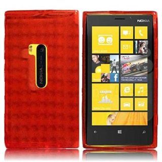 EMAXCITY Brand Flexible RED TPU Soft Cover Case NOKIA 920 LUMIA ATT [WCC782]: Cell Phones & Accessories