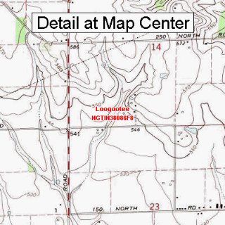 USGS Topographic Quadrangle Map   Loogootee, Indiana (Folded/Waterproof) : Outdoor Recreation Topographic Maps : Sports & Outdoors