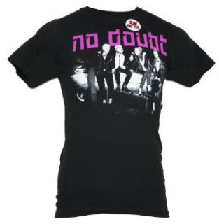 No Doubt Mens T Shirt   Simple Black & White Band Photo (Small) Black: Clothing