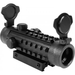 AIM Sports 1x25 Dual Illuminated Reflex Sight with 3 Integral Weaver Rails   Rifle Scopes