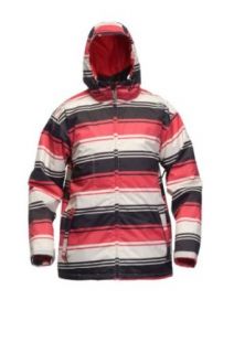 Sessions Truth Retro Stripe Jacket Red Retro Stripe : Snowboarding Jackets : Sports & Outdoors