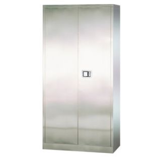 Edsal Stainless Steel Paddle Lock Storage Cabinet   Cabinets