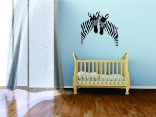 PRESCHOOL CLASSROOM 2 Zebras African Safari Kids Boy Girl Peel & Stick Sticker Picture Art Image Mural Wall   Best Selling Cling Transfer Decal Color 797 Size : 15 Inches X 20 Inches   22 Colors Available   Wall Decor Stickers