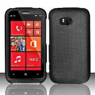Black Carbon Fiber Hard Cover Case for Nokia Lumia 822: Cell Phones & Accessories
