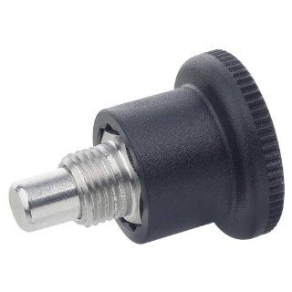 GN 822 Series Stainless Steel Lock out Type C Mini Indexing Plunger with Hidden Lock Mechanism, M10 x 1mm Thread Size, 7mm Thread Length, 6mm Item Diameter: Metalworking Workholding: Industrial & Scientific