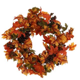 RAZ Imports Acorn/Pumpkin Wreath   22 in.   Wreaths