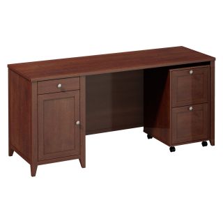 kathy ireland Office by Bush Furniture Grand Expressions Double Pedestal Desk (FF) Bundle   Desks