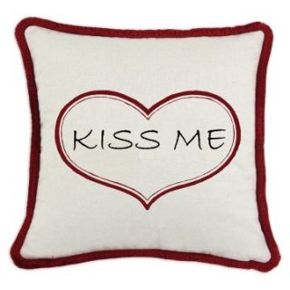 D'Kei Valentines Graphic Pillow Kiss Me   Decorative Pillows