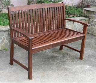 Palmdale Acacia 2 Seater Outdoor Park Bench   Outdoor Benches