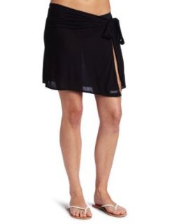 Calvin Klein Women's Coverup Wrap Skirt, Black, Small/Medium at  Womens Clothing store: Fashion Swimwear Cover Ups
