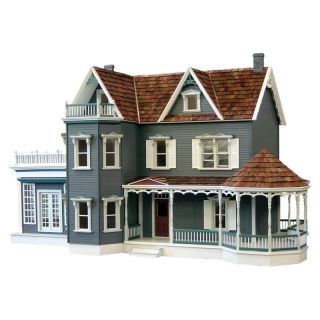 Real Good Toys Harborside Dollhouse Mansion with Curved Stairs   Collector Dollhouse Kits