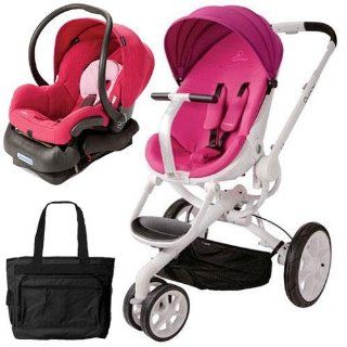 Quinny CV078BFU Moodd Stroller Travel system with diaper bag and car seat   Pink Passion : Infant Car Seat Stroller Travel Systems : Baby