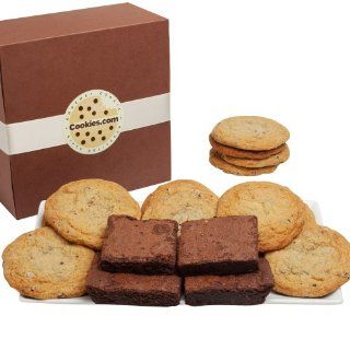 Cookies and Brownies Box   Chocolate Chip Cookies and Chocolate Chip Blondies (16 pieces) : Packaged Chocolate Chip Snack Cookies : Grocery & Gourmet Food