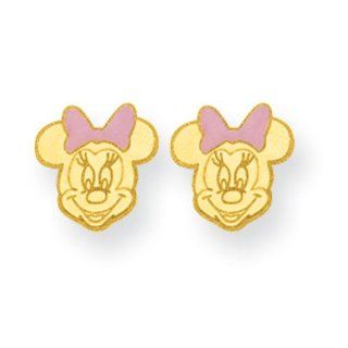 14k Minnie Mouse Earrings: Jewelry