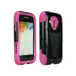 Samsung Galaxy Rush SPH M830 Case Finish: Black / Hot Pink: Cell Phones & Accessories