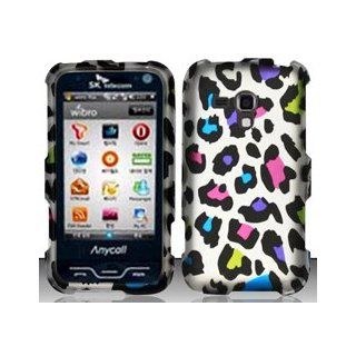 Samsung Galaxy Rush M830 (Boost) Colorful Leopard Design Hard Case Snap On Protector Cover + Free Animal Rubber Band Bracelet: Cell Phones & Accessories
