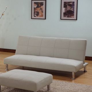 InRoom Designs Klik Klak Convertible Sofa Bed   Off White   Sofas