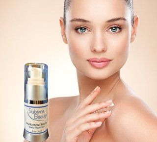 "Hyaluronic Serum  Deep Hydration" from Sublime Beauty. Best Anti Aging and hydrating product for dewy, vibrant skin. Includes aloe and the antioxidant beta carotene. Reduce wrinkles, Enhance Collagen. : Facial Serums : Beauty