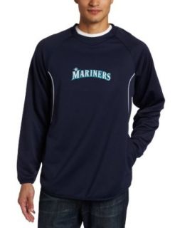 MLB Seattle Mariners Long Sleeve Crew Neck Thermabase Tech Fleece Pullover  Sports Fan Sweatshirts  Sports & Outdoors