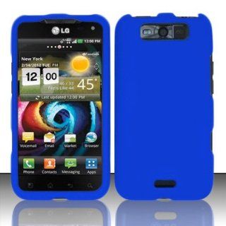 LG Connect 4G MS840 / Viper 4G LS840 Case Classic Blue Hard Cover Protector (Metro PCS / Sprint) with Free Car Charger + Gift Box By Tech Accessories: Cell Phones & Accessories