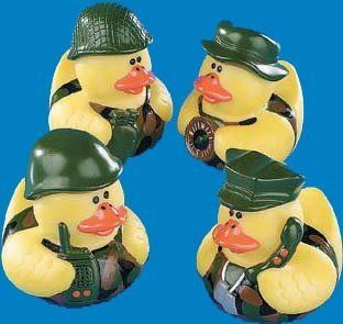 Camouflage Rubber Ducky Wholesale Pack of 840: Toys & Games