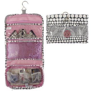 Macbeth Collection Grey and Pink St. Moritz PatternHanging Travel Bag Cosmetic Case Organizer: Closet Hanging Jewelry Organizers: Kitchen & Dining