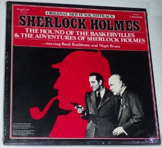 THE HOUND OF THE BASKERVILLES & THE ADVENTURES OF SHERLOCK HOLMES (From the Original Movie Soundtrack   Sherlock Holmes) 3 Record Set: Music