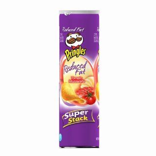Pringles Potato Crisps Super Stack, Reduced Fat Tomato Mozzarela, 6 Ounce Tubes (Pack of 14) : Potato Chips : Grocery & Gourmet Food