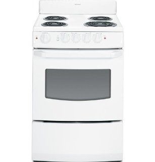 Hotpoint RA824DDWW 24" White Electric Coil Range: Appliances