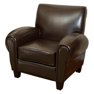 Large Leather Club Chair   Chocolate Brown   Club Chairs