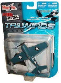 Maisto Fresh Metal Tailwinds 1:87 Scale Die Cast United States Military Aircraft   U.S. Navy and Marine Corps World War II Primary Fighter Aircraft : F6F Hellcat with Display Stand: Toys & Games